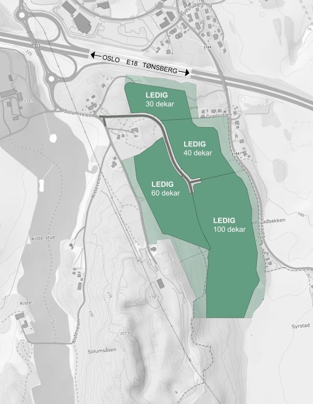 2025 Ledig areal tomteoversikt